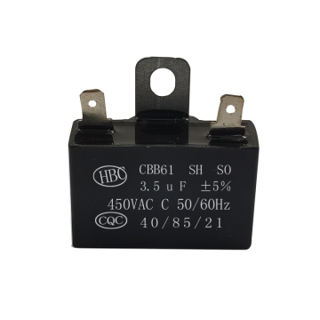 3.5uf 450v cbb61 fan capacitor 3.5uf ac motor capacitors